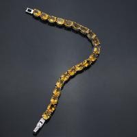 ราคา สร้อยข้อมือพลอยซิทรินแท้ Natural Citrine อัญมณีแห่งความรัก ตัวเรือนเงินแท้92 5 ความยาว 7 5 นิ้ว พลอยแท้จากประเทศบราซิล (13441777715)