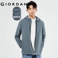 ราคา GIORDANO Men Jackets Polar Fleece Solid Color Simple Basic Jackets Zip Front Windproof Fashion Casual Hooded Jackets 13073814 (20228318655)