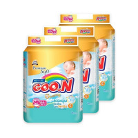 ราคา ยกลังx3 Goon ผ้าอ้อม กูนน์ มัมมี่ คิส พรีเมี่ยม ซอฟต์ ไซส์ NB 3XL กูนน์6แก้ว แพมเพิส ผ้าอ้อมเด็ก แพมเพิสเด็ก แพมเพิสแรกเกิด Baby Diapers (18204188082)