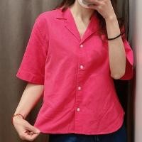 ราคา UNIQLO เสื้อคอตตอนและผ้าลินินของผู้หญิงเสื้อแขนสั้นใหม่ฤดูใบไม้ผลิและฤดูร้อนห้องลองเสื้ออเนกประสงค์เสื้อเสื้อคลุมบางๆ455752 (19204438505)