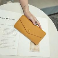 ราคา Smart King New Cowhide Long Wallet For Women Large Capacity Wallets Genuine Cow Leather Purses Envelope Slim Clutch Phone Purse (15432359066)