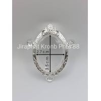 ราคา กรอบพระเงินแท้ ตลับพระเงิน ใส่เหรียญไข่ 3ห่วง หรือพระขนาดใกล้เคียง 35 (11971931270)