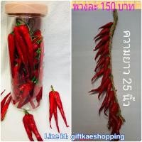 ราคา ผักปลอม พวงพริกแห้งเม็ดใหญ่ ความยาว25 นิ้ว (6729878711)