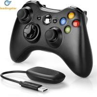 ราคา LeadingStar Fast Delivery Game Controller Multi Platform Compatibility 2 4G Ergonomics Design Controller Dual Vibration Compatible For Xbox 360 360 PC (20666441328)