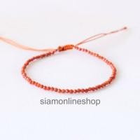 ราคา GOLDENSAND สร้อยเชือกถัก หินทรายทอง เลือกขนาดเม็ดหินได้ 2 3 มม สร้อยข้อมือ หินแท้ by siamonlineshop (20604804425)