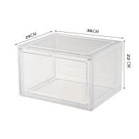 ราคา กล่องใส่รองท้า กล่องใส่รองเท้าแบบแข็ วัตถุทำจากพลาสติกใสแข็งแรง วางซ้อนต่อได้หลายชั้น ฝาหน้าเปิด ปิด แบบแม่เหล็ก ตู้กล่องรองเท้า ง่ายต่อการทั ล่องใสรองเท้า กล่อง พลาสติกใส กล่องจัดระบียบ กล่องใส่ของ (