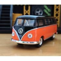 ราคา โมเดลรถ รถตู้ 1962 Volkswagen Classical Bus โมเดลรถเหล็ก รถโฟล์คตู้ หลังคาดำ (20901209030)