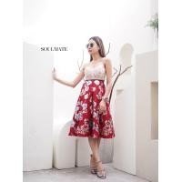 ราคา กระโปรงผ้าโฟมลายดอก เอวยืด 27 34 นิ้ว มีซิปหลังยาว27นิ้ว (20912275057)