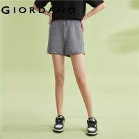 ราคา Giordanoผู้หญิง กางเกงขาสั้นเอวยางยืด สายรัด สีทึบ Free Shipping 05402449 (18184667731)