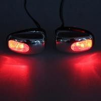 ราคา 2ชิ้นที่ปัดน้ำฝนรถยนต์ตาพ่นกระจกหน้าหัวฉีดสเปรย์พ่นน้ำไฟ Led (12422533432)