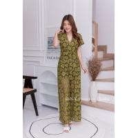 ราคา Jumsuit จั้มสูทขายาว ลูกไม้ Premium M XL ชุดออกงาน ชุดไปงาน ชุดไปวัด ชุดสวยๆ ชุดสุภาพ ชุดสีขาว จั๊มสูทสีขาว งานป้าย D N Y (16714394342)