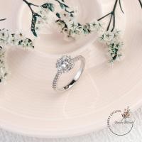 ราคา แหวนเพชร แหวนแต่งงาน แหวนเพชรแฟชั่น ทองคำขาว พร้อมส่ง (19493526443)