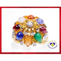 ราคา Hot item แหวนนพเก้า ทรงฉัตร ตัวเรือนทองคำแท้ ประดับด้วยเพชรแท้ เบลเยี่ยมคัท และพลอยนพเก้าอีก 8 ชนิด แหวนทองคำแท้ แหวนพลอยแท้ การันตี (3663628470)