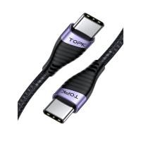 ราคา Topk 60W USB C TO Type C สายชาร์จเร็ว PD สายเคเบิลข้อมูลสำหรับ MacBook Huawei Xiaomi poco Samsung USB C CABLE (21170924179)