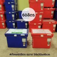 ราคา ถังแช่ ถังน้ำแข็ง คุณภาพมาตรฐาน ISO9001 มี มอก ถังแช่ตราดาว ที่เก็บน้ำแข็ง ขนาด 60ลิตร (3852372602)