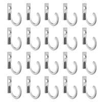 ราคา 20ชิ้นติดผนังตะขอเดี่ยวตะขอเสื้อคลุมตะขอเสื้อและ20ชิ้นสกรูสำหรับแขวนกุญแจตะขอ (15914188748)