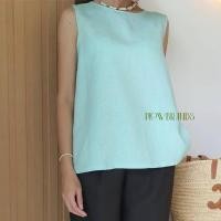 ราคา TV0006 เสื้อแขนกุดคอกลม ผูกโบว์ด้านหลัง (11569077571)