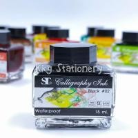 ราคา ST Calligraphy Ink สีหมึก จาก ST art มีประสิทธิภาพกันน้ำ แห้งเร็ว ให้สีที่สวยสดใส ขนาด 15 ml (11541320893)