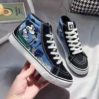 ราคา VAS แบรนด์ร่วมมิกกี้เมาส์กราฟฟิตีส้นสูงแฟชั่นเกาหลีอินเทรนด์รองเท้าผ้าใบกันลื่นแบน (19112033931)