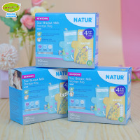 ราคา NATUR เนเจอร์ ถุงเก็บน้ำนม 5 ออนซ์ ถุงหนาพิเศษ 2 ชั้น 30 ใบ PET 80388 (18163932878)