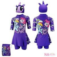 ราคา NADreams ชุดว่ายน้ำเด็ก ชุดว่ายน้ำเด็กหญิง ลายโพนี่ MY LITTLE PONY ชุดว่ายน้ำเด็กผู้หญิง Girl Swimwear ชุดว่ายน้ำ สีม่วง (7590227173)