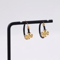 ราคา Tory Burch ต่างหูต่างหูแบบสัมผัสดีไซน์ต่างหูห่วงกลมตัวอักษรสีทองหรูหราแฟชั่นของผู้หญิงต่างหูแบบสัมผัสที่ทันสมัย high quality (17508942179)