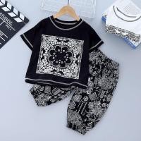 ราคา SUKAL ชุดเด็กชาย2 10ปี ชุดเด็กผู้ชาย ชุดเด็กลายช้าง กางเกงเด็กลายช้าง เสื้อยืดลายเพสลี่ย์ กางเกงช้าง เสื้อผ้าเด็กผู้ชาย (18453998987)