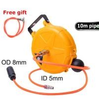 ราคา zzโรลสายลม แบบมีใยถัก ขนาด 8x5 mm ยาว 10 เมตร ตลับโรล โรลสปริง สายลมPU สายลมพียู (20998306530)