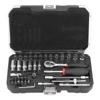 ราคา FIXMAN 42Pcs Socket Wrench Set Ratchet Mechanics Socket Kit Hardware Tools B2042M 1 4in (11632457279)