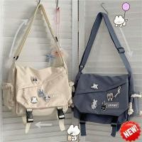 ราคา เกาหลี Ins กระเป๋าสะพายความจุขนาดใหญ่ Harajuku Retro Messenger Bag (15782865067)