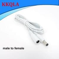 ราคา QKKQLA 22awg 3A DC Male To male female Power supply Adapter white black cable Plug 5 5x2 1mm Connector wire 12V Extension Cords (19836072208)