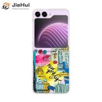 ราคา JieHui สำหรับ Samsung Z Flip5 Travel LABEL New York London Fashion Phone Case (20050934451)