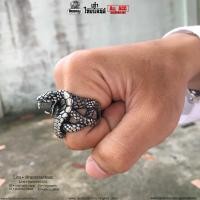 ราคา แหวนงู เนื้องานแท้ งานสแตนเลสแท้100 ใส่ได้ทั้งชายและผู้หญิง มีไซส์ พร้อมส่ง 316L ร้านallacc (1380340560)