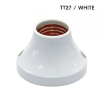 ราคา BEC ขั้วแป้นเกลียว E27 สีขาว TT27 และ YY27 แป้นหลอด แป้นขั้วหลอด ขั้วหลอดไฟ ติดผนัง ติดเพดาน สีขาว (19502249379)