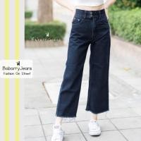 ราคา พร้อมส่ง BabarryJeans มีบิ๊กไซส์ S 5XL ยีนส์ทรงกระบอก ขาตรง เอวสูง ขาเต่อ ปลายตัด เก็บพุง กระดุมคู่ สีดำฟอก (19605658618)