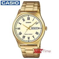 ราคา Casio Standard นาฬิกาข้อมือผู้ชาย สายสเตนเลส รุ่น MTP V006G 9BUDF หน้าทอง (4673380)