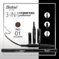 ราคา Butae 3 in 1 Eyebrow pencil professional เขียนคิ้ว 3 สเตปในแท่งเดียว น้ำหนัก 0 55 กรัม (422460078)