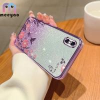 ราคา เคส iPhone X XS XR Xs Max ปลอกโทรศัพท์ลายดอกไม้แบบนิ่มเคสกะพริบสำหรับ iPhone XsMax (20952136290)