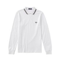 ราคา FRED PERRY ผู้ชายสีล้วน polo เสื้อลำลองผ้าฝ้าย100 แขนยาวใส่สบายระบายอากาศ (19797561708)