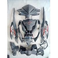 ราคา ชุดสี เฟรม ฮอนด้า คลิ๊ก 125 i Honda Click 125 i รถปี 2012 2014 รุ่นก่อนไฟธรรมดา ครบคัน 9 ชิ้น สีเทาแลมโบ (14103125842)