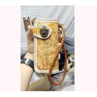 ราคา กระเป๋าหนังแท้ตอกลายHandmade รุ่นTฺB01 แถมฟรีสายหนังถัก ฟรีหมุดข้างกระเป๋า (2661012630)