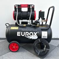 ราคา EUROX ปั๊มลม ถังลม ปั๊มลมออยฟรี ขนาด 50 ลิตร กำลังไฟ 1600W รุ่น Limited Black Edition มอเตอร์ทองแดงแท้ 100 แถม สายลมอย่างดี EUROX 20 เมตร ฟรี (20812882821)