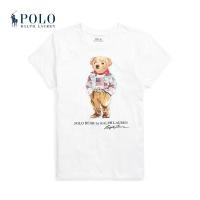 ราคา Ralph Lauren Ralph Lauren เสื้อโปโลแขนสั้นพิมพ์ลายหมีขนาดใหญ่สําหรับผู้หญิง Rl22406 (20534652808)