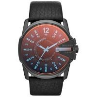 ราคา Diesel Mens Master Chief Stainless Steel Quartz Watch Black Red Dial (18241520839)