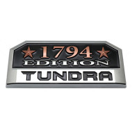 ราคา โลโก้แต่งทันดร้า โตโยต้า ฟอร์จูนเนอร์ รีโว่ Platinum Tundra 1794 Tundra 3D ABS Car Side Sticker for Toyota rocco fortuner legender Tundra Auto Rear Emblem Badge Decal (7286228351)