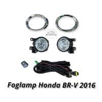 ราคา ไฟตัดหมอก HONDA BR V 2016 2017 2018 สปอร์ตไลท์ ฮอนด้า บีอาวี foglamp Honda BR V BRV 2016 2018 ฝาวงแหวนชุบ (11258394225)