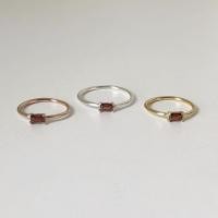 ราคา Winterwinter Jewelry Silver925 เครื่องประดับเงินแท้ เงินแท้925 แหวนเงินแท้ แหวนพลอยแท้ทรงเหลี่ยม โกเมน Garnet (1867584518)