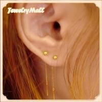 ราคา ทอง 0 6 กรัม แท้ 96 5 เครื่องประดับสตรีมีความทนทานและทนต่อการ ต่างหูโซ่ห้อย ลายมุดกลม ทอง90 ขายได้ (20889518733)