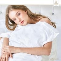 ราคา ปลอกหมอนหนุน Luxury รุ่น Standard ผ้า Cotto100 ขนาด 19x29 นิ้ว สีขาว (9769193313)