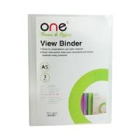 ราคา แฟ้มโชว์เอกสาร A5 ขาว 20ซอง เล่ม ONE (14486677281)